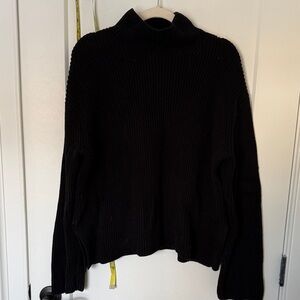 GAP Women's Classic Black Turtleneck Sweater 100% cotton